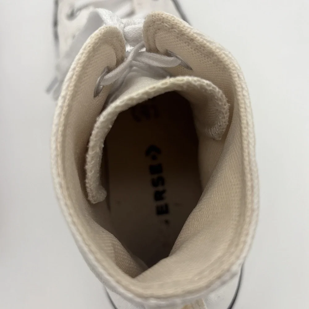 Converse Chuck Taylor All Star Platform High Top White Lace-Up Sneaker 560846F